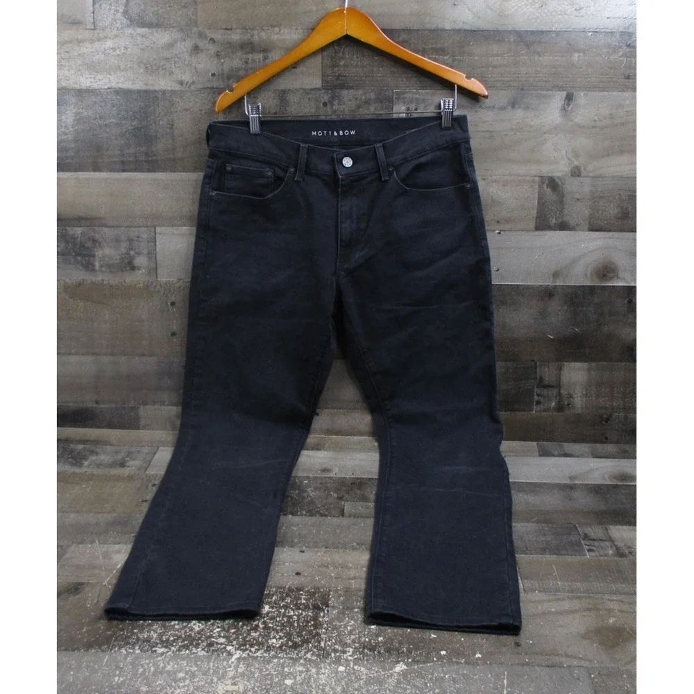 Mott & Bow Jeans Mens 32x32 Black Slim Fit Stretch Denim Classic Casual Pants